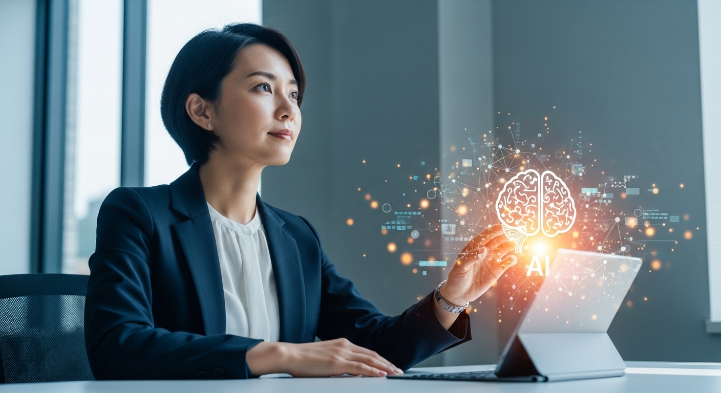 AIと人間が共存するイメージ