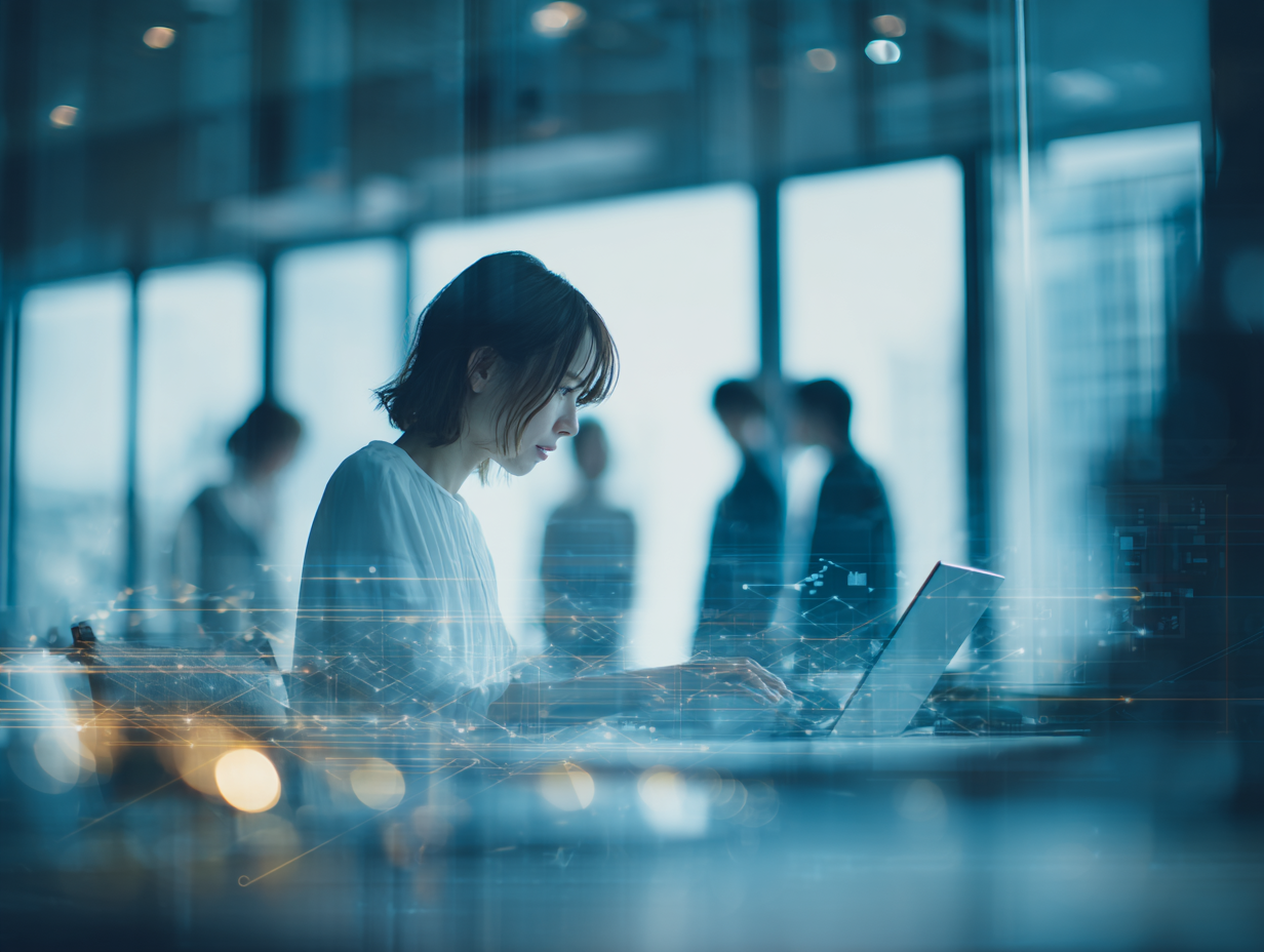 AIライター協会のミッションを象徴する、ペンと歯車が組み合わさったイラスト